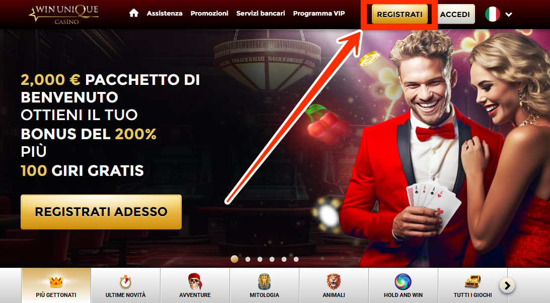 Istruzioni Passo dopo Passo per Registrarsi e Iniziare a Giocare su Unique Casino